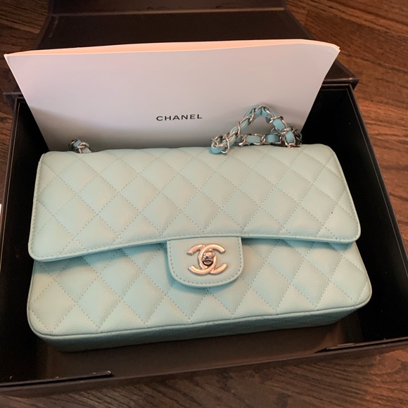 chanel tiffany blue bag